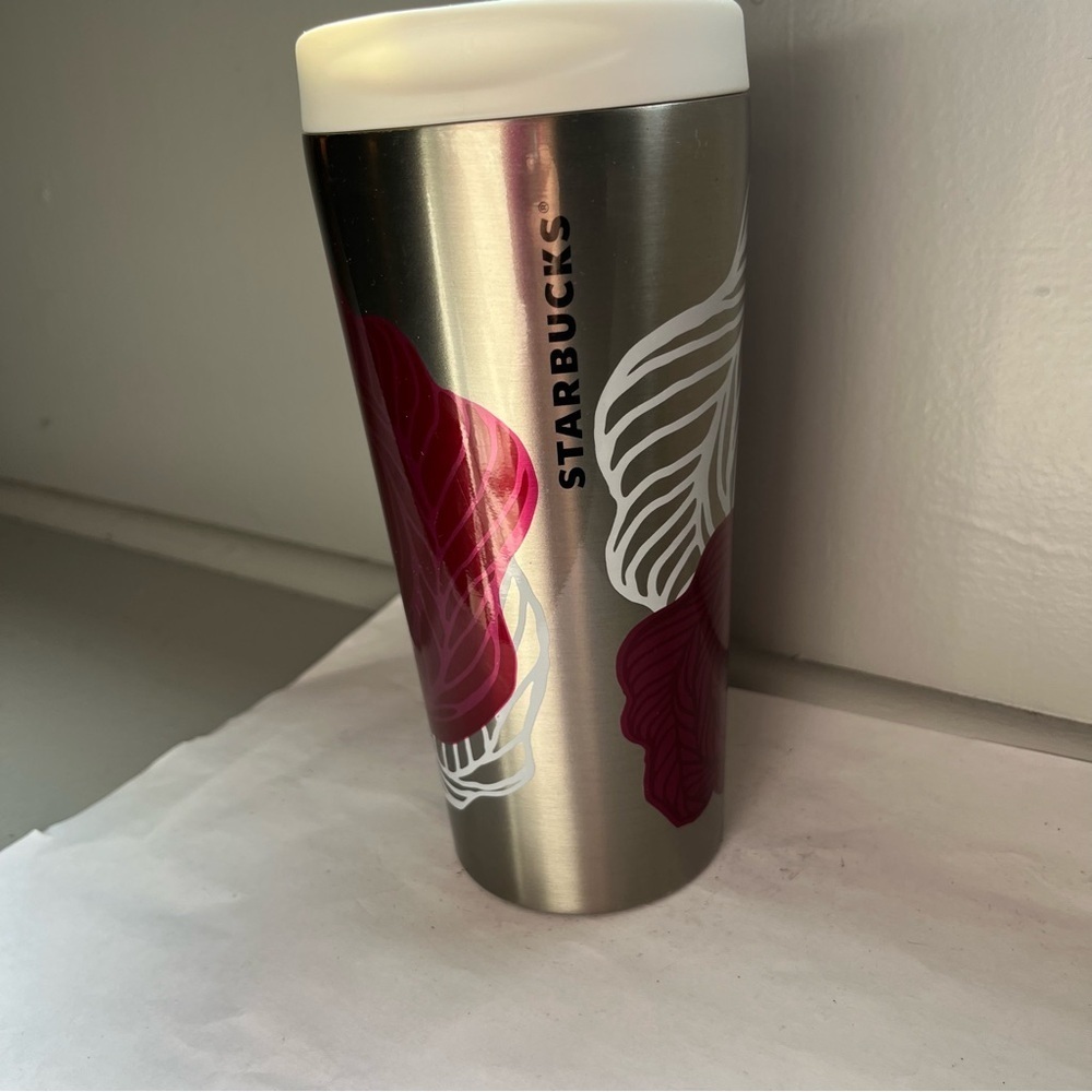 2014 Starbucks ROSE Thermos Tumbler 16oz  - rare and collectible - Picture 9 of 12